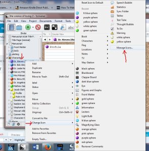 scrivener change icon